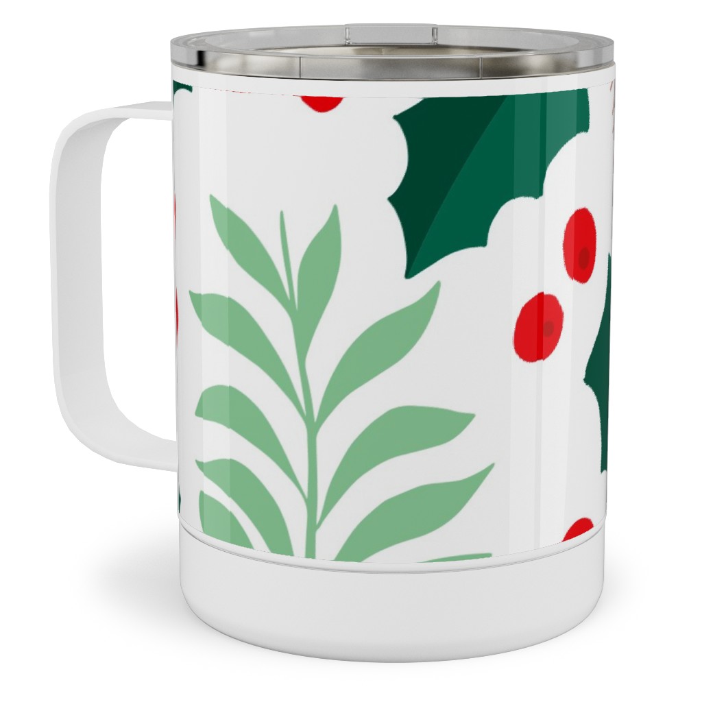 Green Christmas Mugs