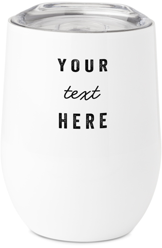 Text Gallery Stainless Steel Travel Tumbler, 12oz, Multicolor