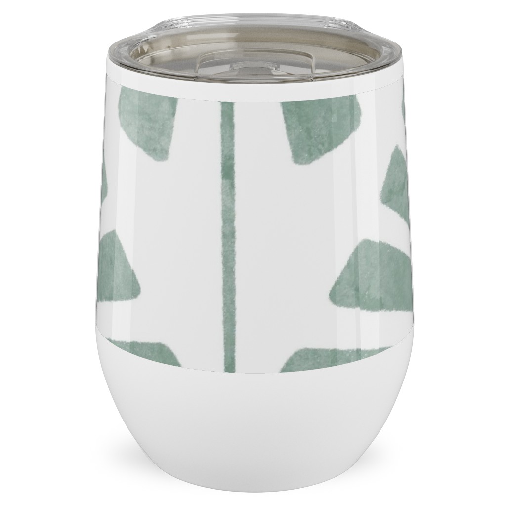 Laguna - Green Stainless Steel Travel Tumbler, 12oz, Green, Classic Green