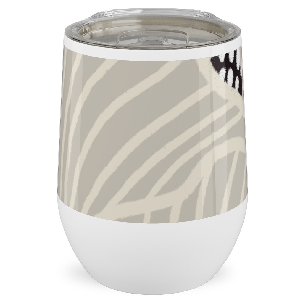 San Diego - Neutral Stainless Steel Travel Tumbler, 12oz, Beige