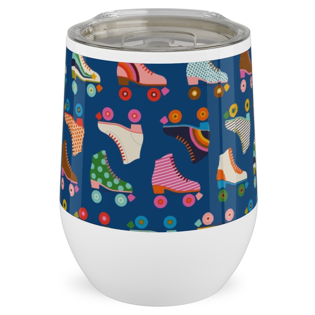 Skate Envy - Multi Stainless Steel Travel Tumbler, 12oz, Multicolor