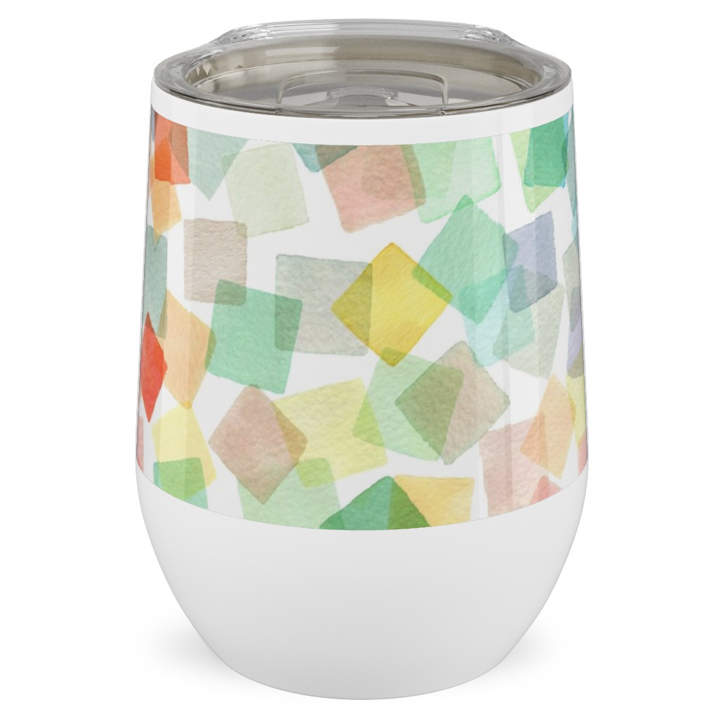 Confetti Party - Multi Stainless Steel Travel Tumbler, 12oz, Multicolor
