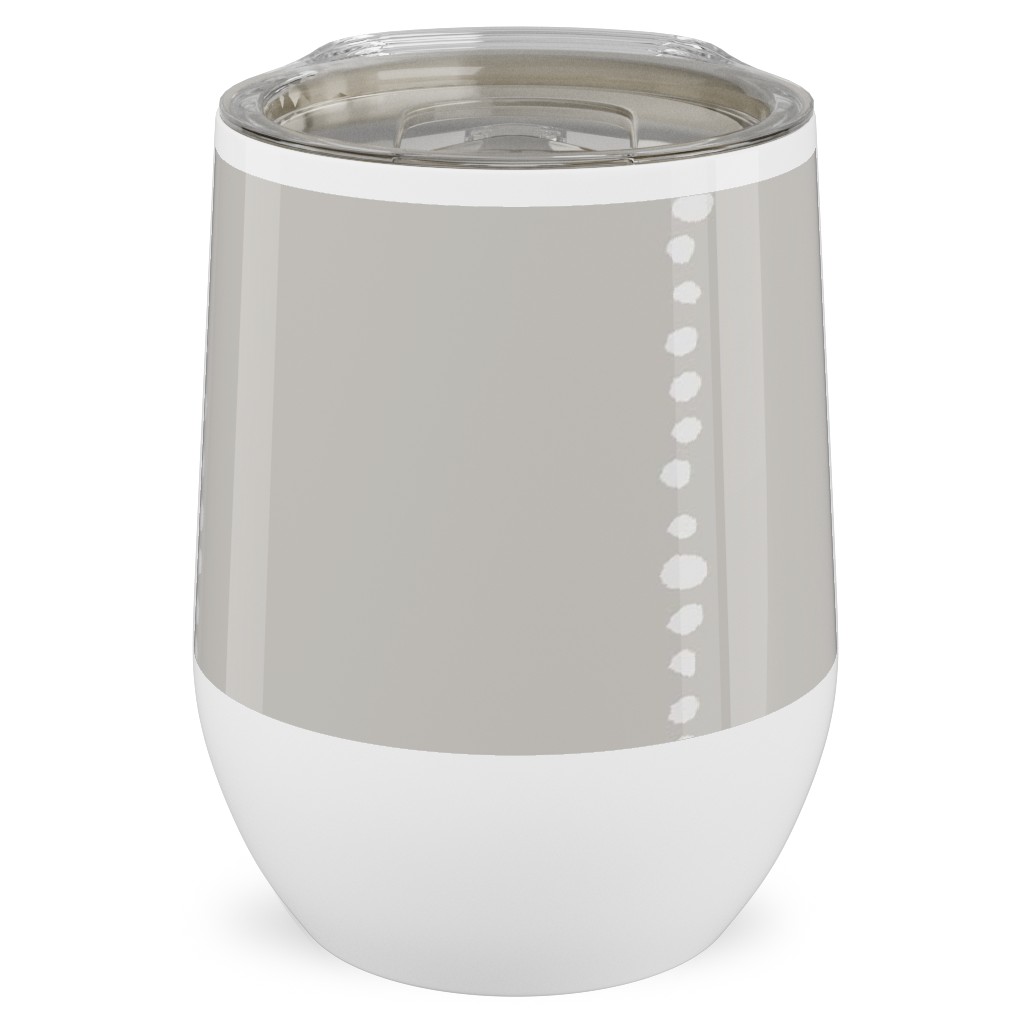 Soul Garden Stainless Steel Travel Tumbler, 12oz, Gray