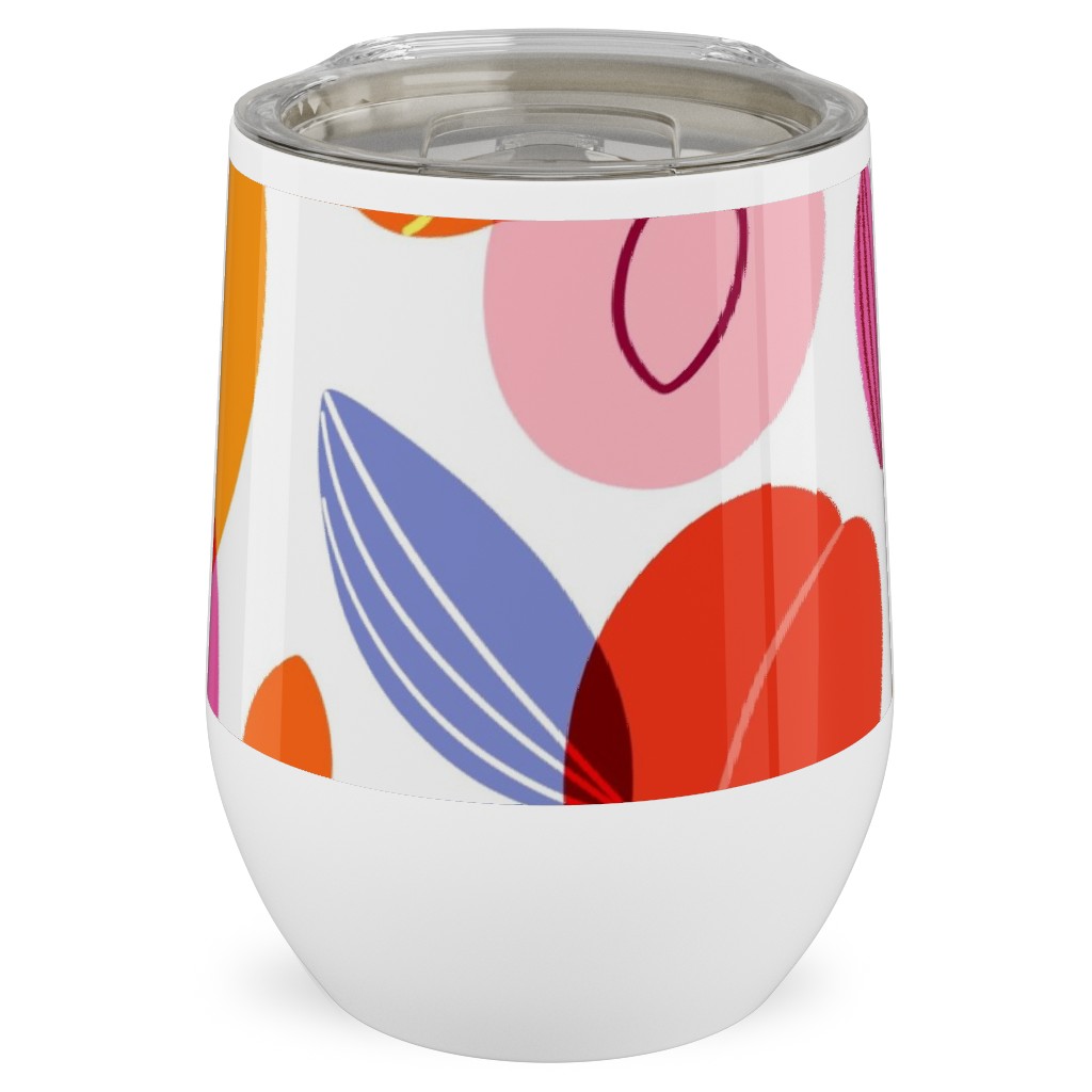 I Love Summer Fruit - Multi Stainless Steel Travel Tumbler, 12oz, Multicolor