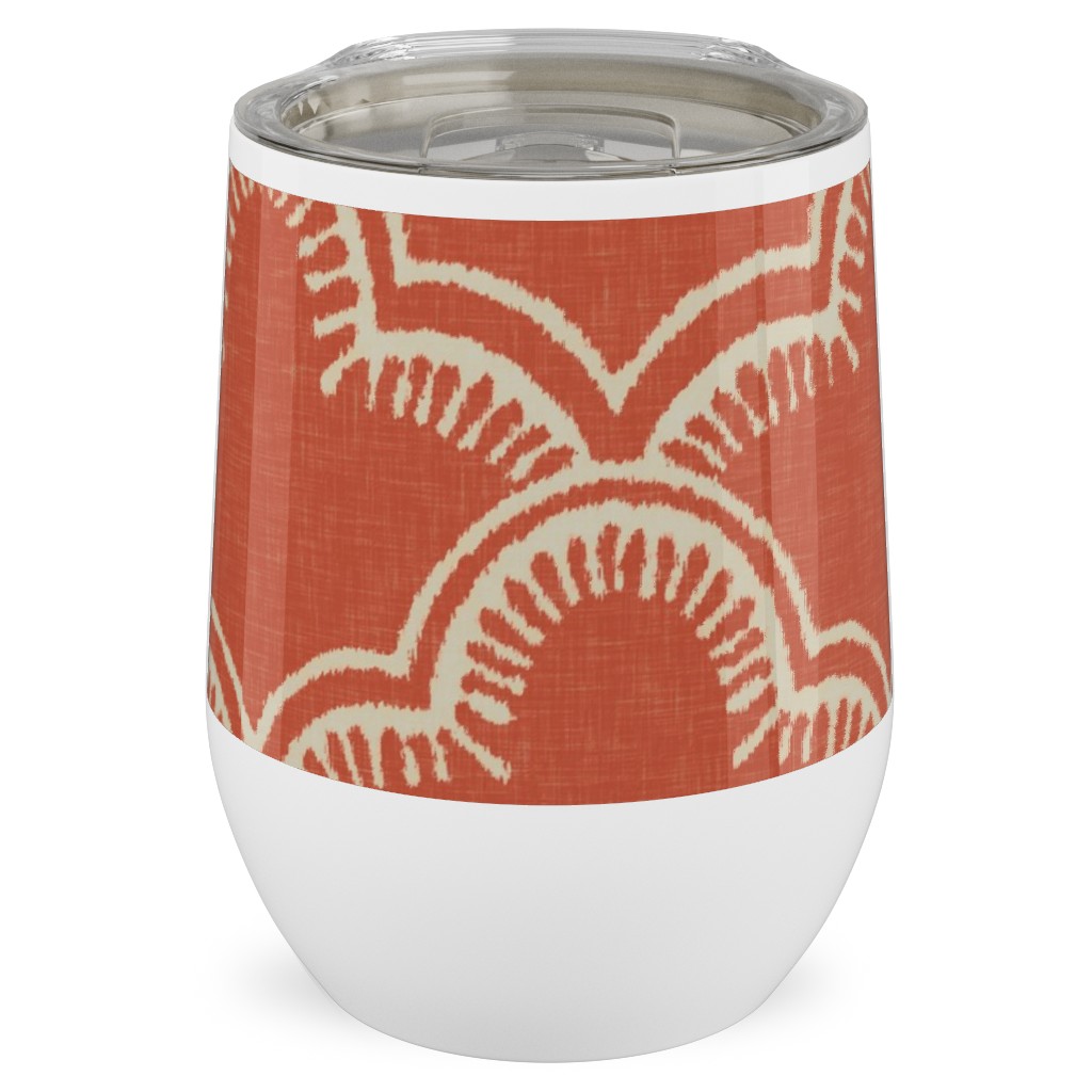 Tangier Stainless Steel Travel Tumbler, 12oz, Orange