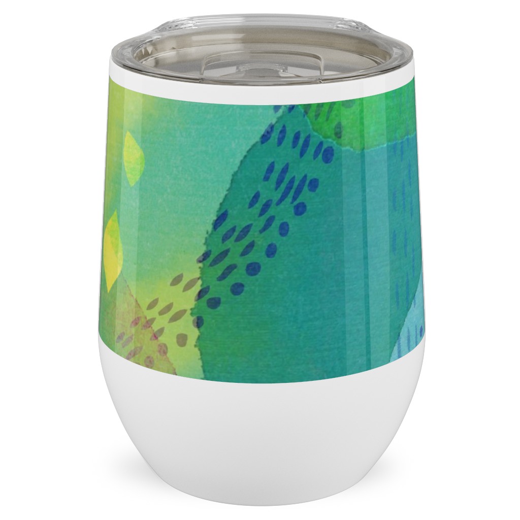 Daydreaming Stainless Steel Travel Tumbler, 12oz, Multicolor