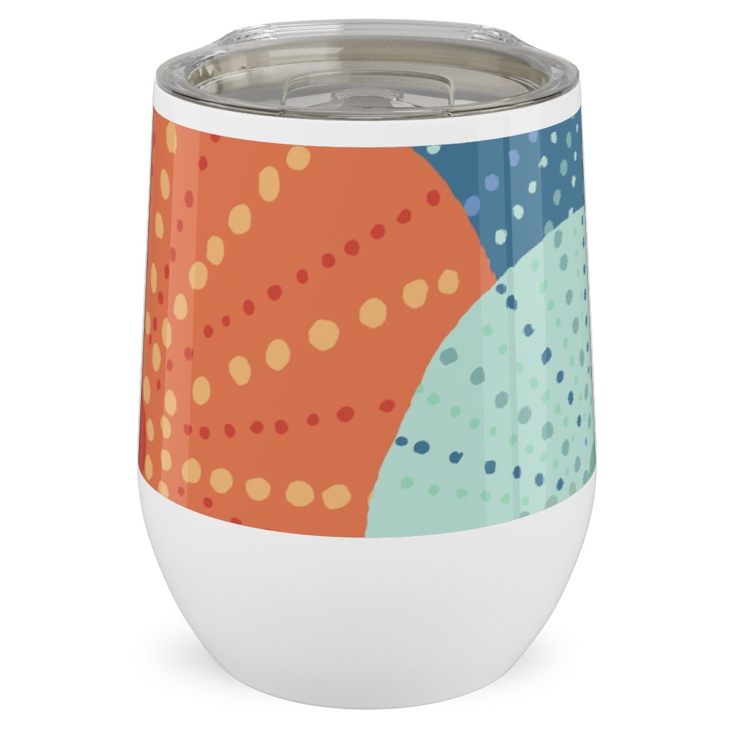 Colorful Sea Urchins Stainless Steel Travel Tumbler, 12oz, Multicolor