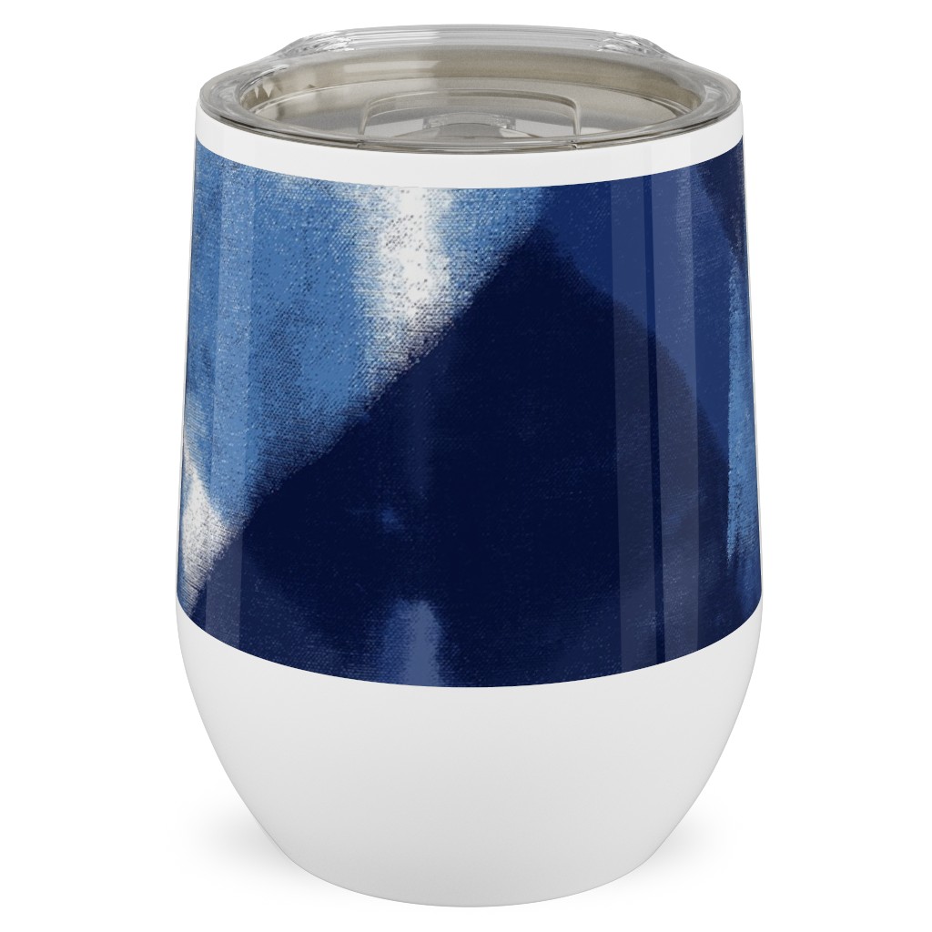 Shibori Indigo Stainless Steel Travel Tumbler Shutterfly