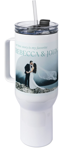 FavoriteInfographic 40oz Tumbler with Handle, 40oz, Gray, air