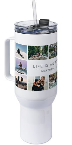 Grid Gallery of Twelve 40oz Tumbler with Handle, 40oz, Multicolor, multi