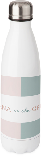 Pastel Nana Stainless Steel Water Bottle, 17oz, Stainless Steel Water Bottle, Multicolor