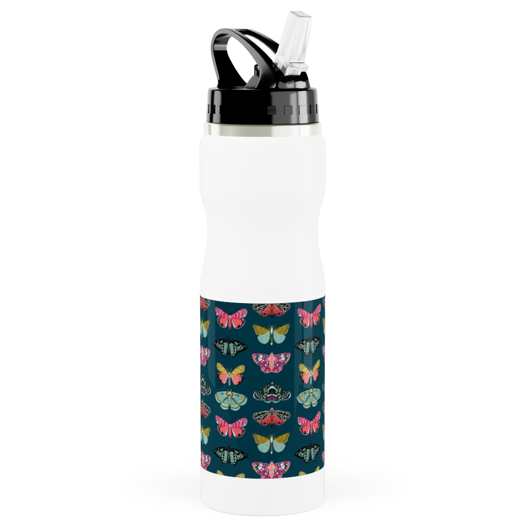 Navy Woodland Water Bottle, Kitchenware