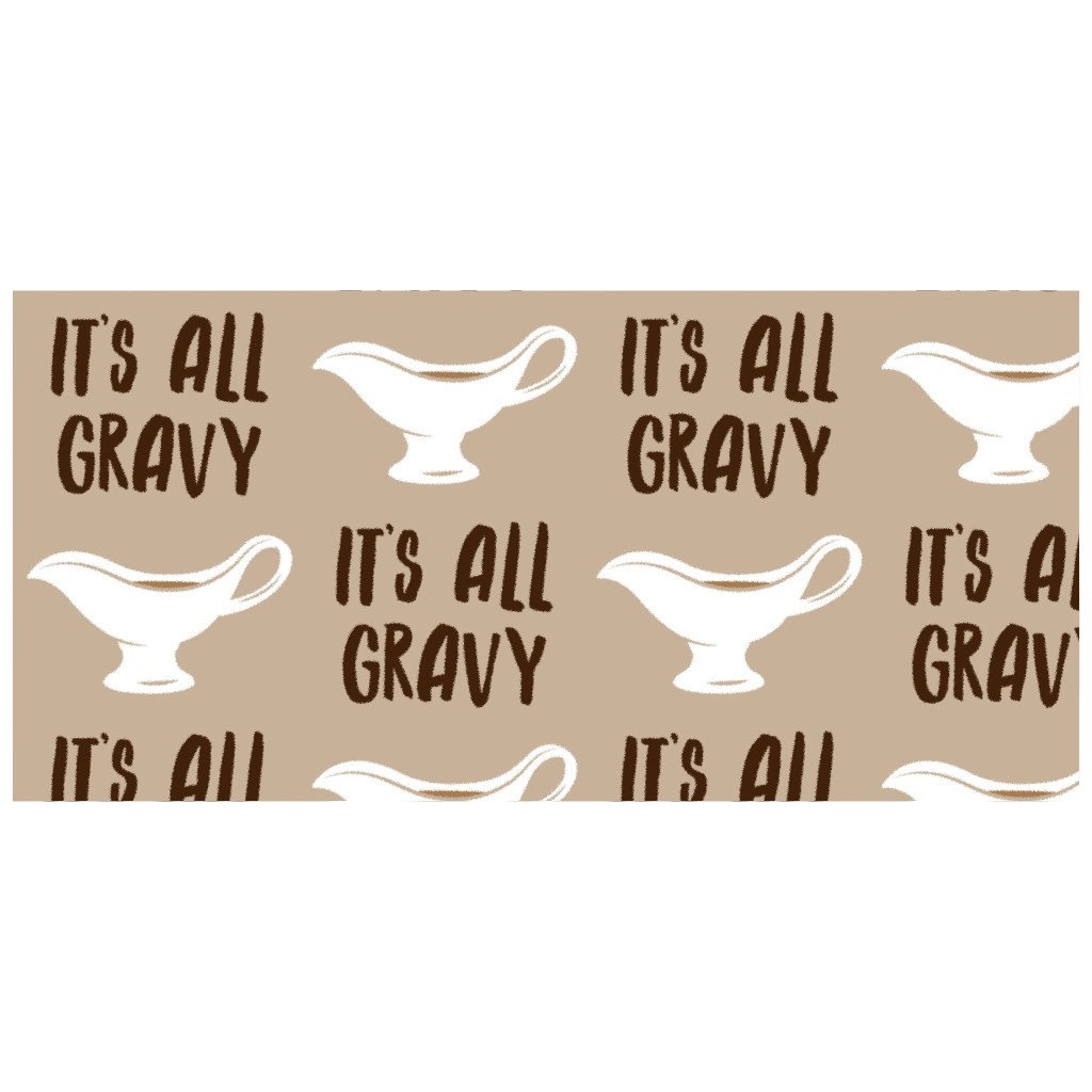 It's All Gravy - Funny Thanksgiving - Tan Stainless Steel Water Bottle with  Straw
