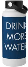 drink more water stainless steel wide mouth water bottle