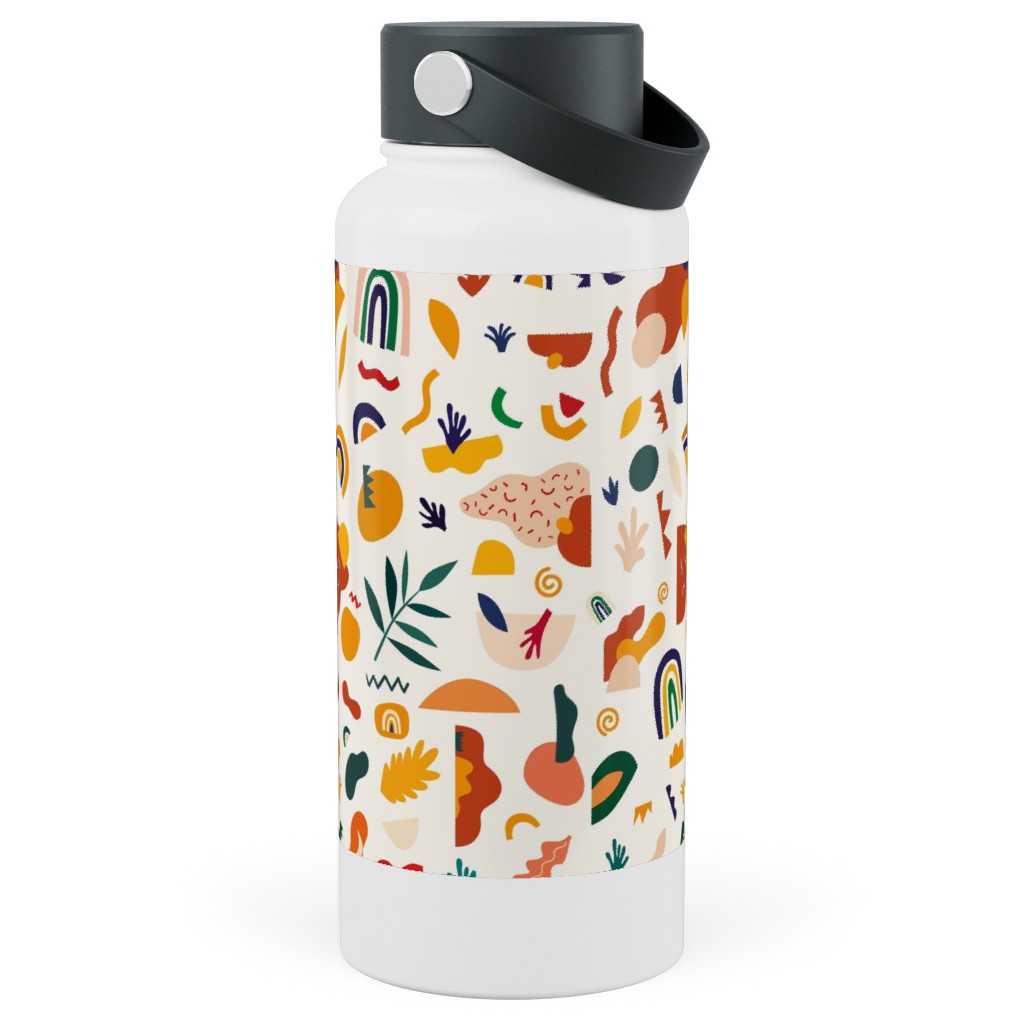 Seamless - Multi Stainless Steel Wide Mouth Water Bottle, 30oz, Wide Mouth, Multicolor