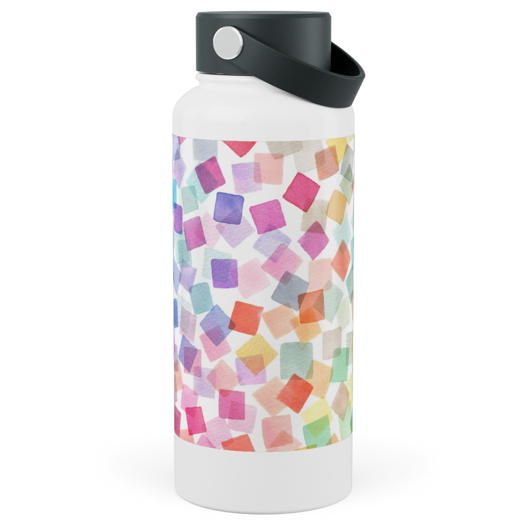 Confetti Party - Multi Stainless Steel Wide Mouth Water Bottle, 30oz, Wide Mouth, Multicolor