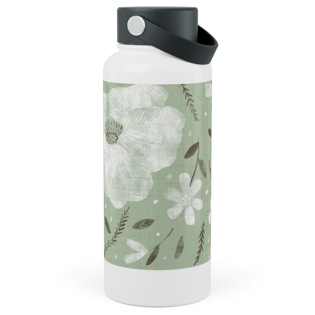 Green Photo Water Bottle Bridal Shower Gift