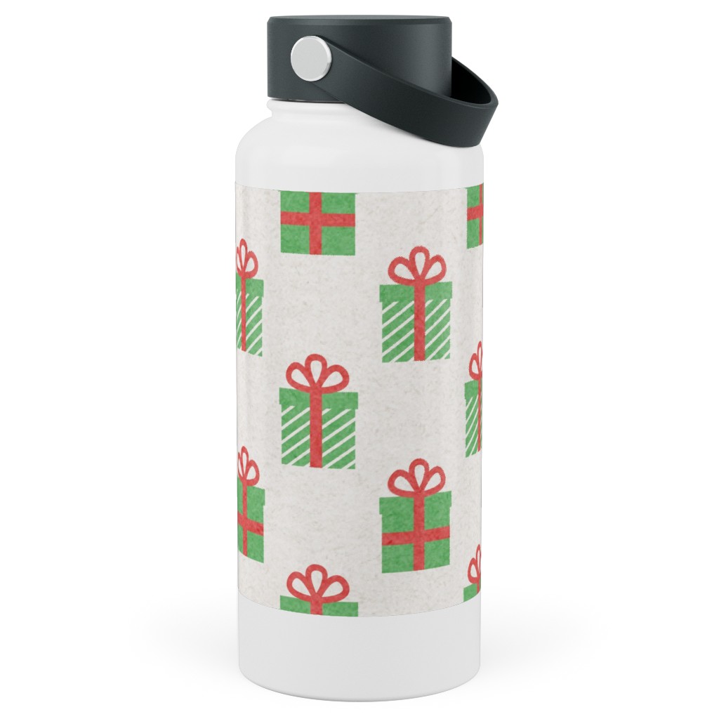 Christmas Presents Stainless Steel Wide Mouth Water Bottle, 30oz, Wide Mouth, Multicolor