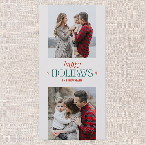Splendid Seasons Holiday Card, Beige, 4x8 Flat, Holiday, Standard Smooth Cardstock, Square, Cream