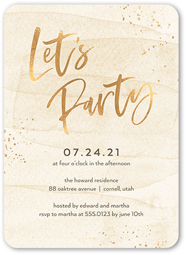 White Party Invitations