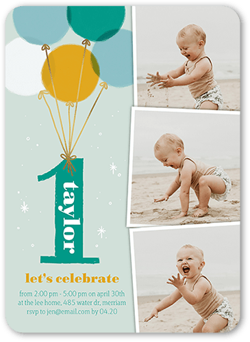 Colorful Birthday Invitations