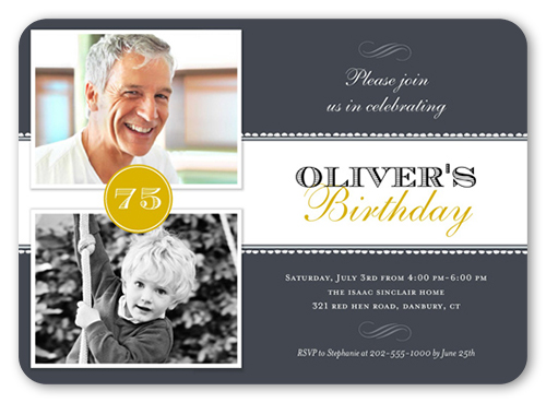 Best Templates: Birthday Invitations 80th