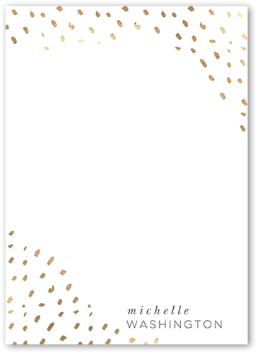 Bright Specks Thank You Card, Yellow, 5x7 Flat, 100% Recycled Cardstock , Square