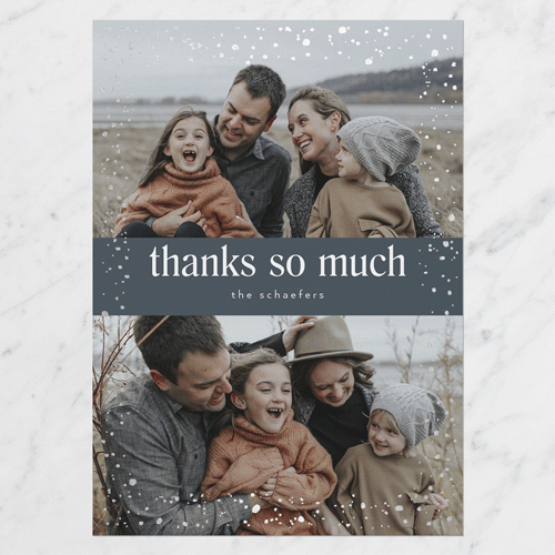 Silver Foil Thank You Cards