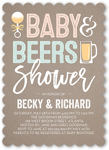 Baby Shower Shimmer Invitations