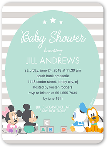 free online mickey mouse baby shower invitations