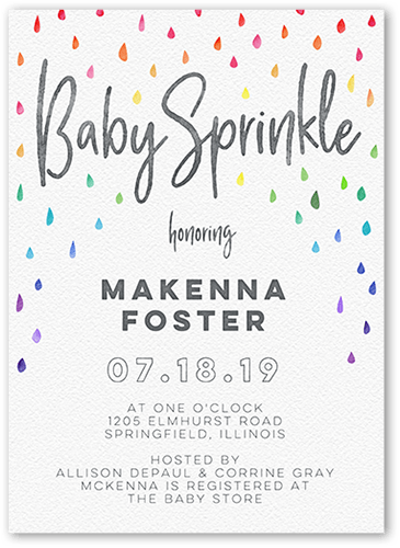 baby shower invitation stationery