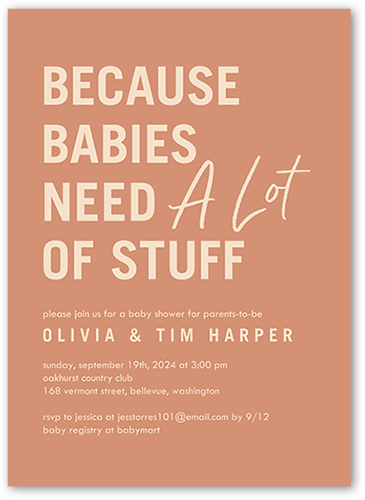 Baby Shower Invitations With Contemporary Design