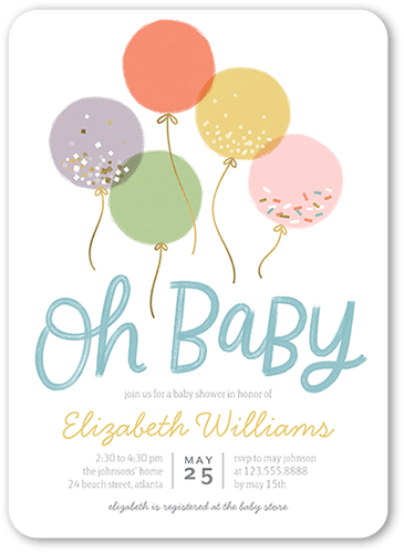 Shutterfly baby 2024 shower invitations