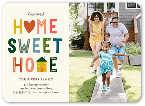 Wholesome Home Moving Announcement, Beige, 5x7 Flat, Matte, Signature Smooth Cardstock, Rounded
