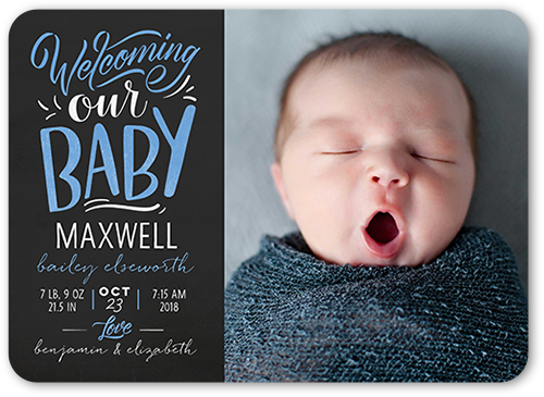 welcome baby announcement