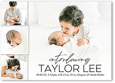 cheap baby announcement cards