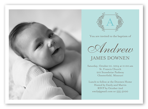 Baptism Invitations Baby Boy 5