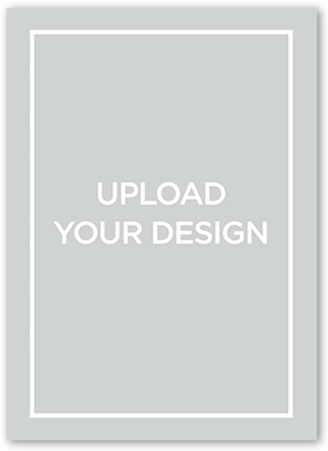 Upload Your Own Design Graduation Announcement, White, Luxe Double-Thick Cardstock, Square