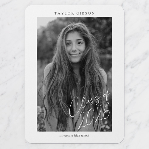 Grad Signature 5x7 Stationery Card by Yours Truly | Shutterfly