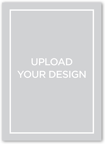 Upload Your Own Design Bridal Shower Invitation, White, 100% Recycled Cardstock , Square