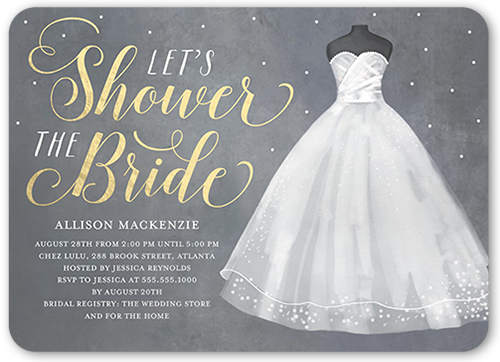 Bridal Shower Invitation Size 8