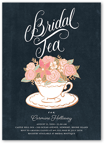 Black Bridal Shower Invitations