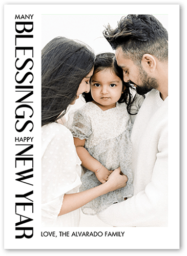 Edgy Messages Holiday Card, White, none, 5x7 Flat, Religious, Luxe Double-Thick Cardstock, Square
