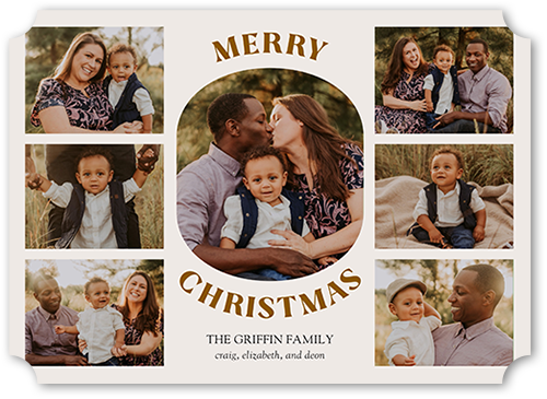 Picture Perfect Season Holiday Card, Beige, 5x7 Flat, Christmas, Pearl Shimmer Cardstock, Ticket