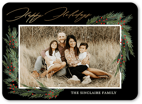 Black Holiday Photo Cards