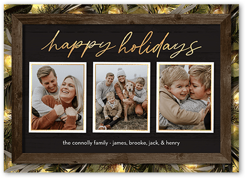 Classy Grey Holiday Card