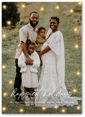 Still Glowing Holiday Card, White, 5x7 Flat, Holiday, Matte, Signature Smooth Cardstock, Square, White