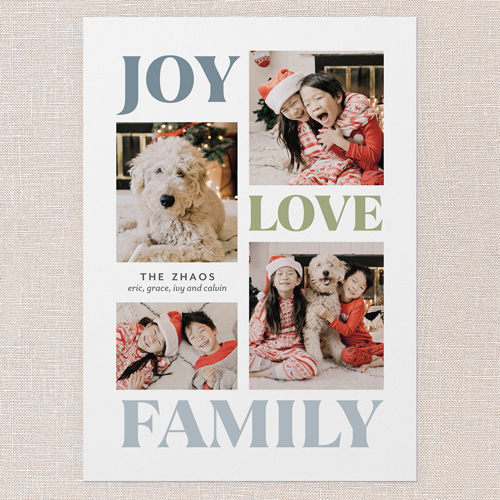 Vibrant Holiday Vibes Holiday Card, Blue, 5x7 Flat, Holiday, Matte, Signature Smooth Cardstock, Square, Blue