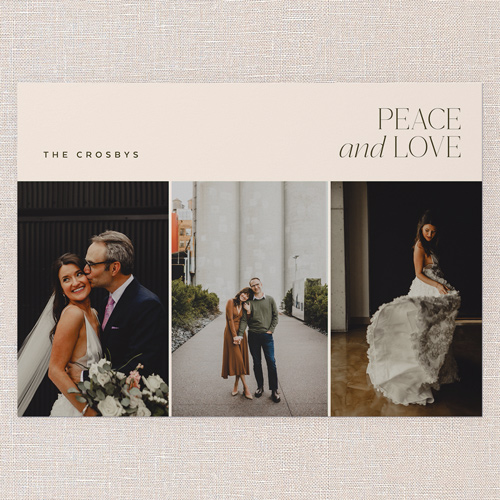 Calm Peace Holiday Card, Beige, 5x7 Flat, Holiday, Standard Smooth Cardstock, Square, Apricot Mousse