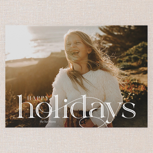 Swashy Splendor Holiday Card, White, 5x7 Flat, Holiday, Standard Smooth Cardstock, Square, White